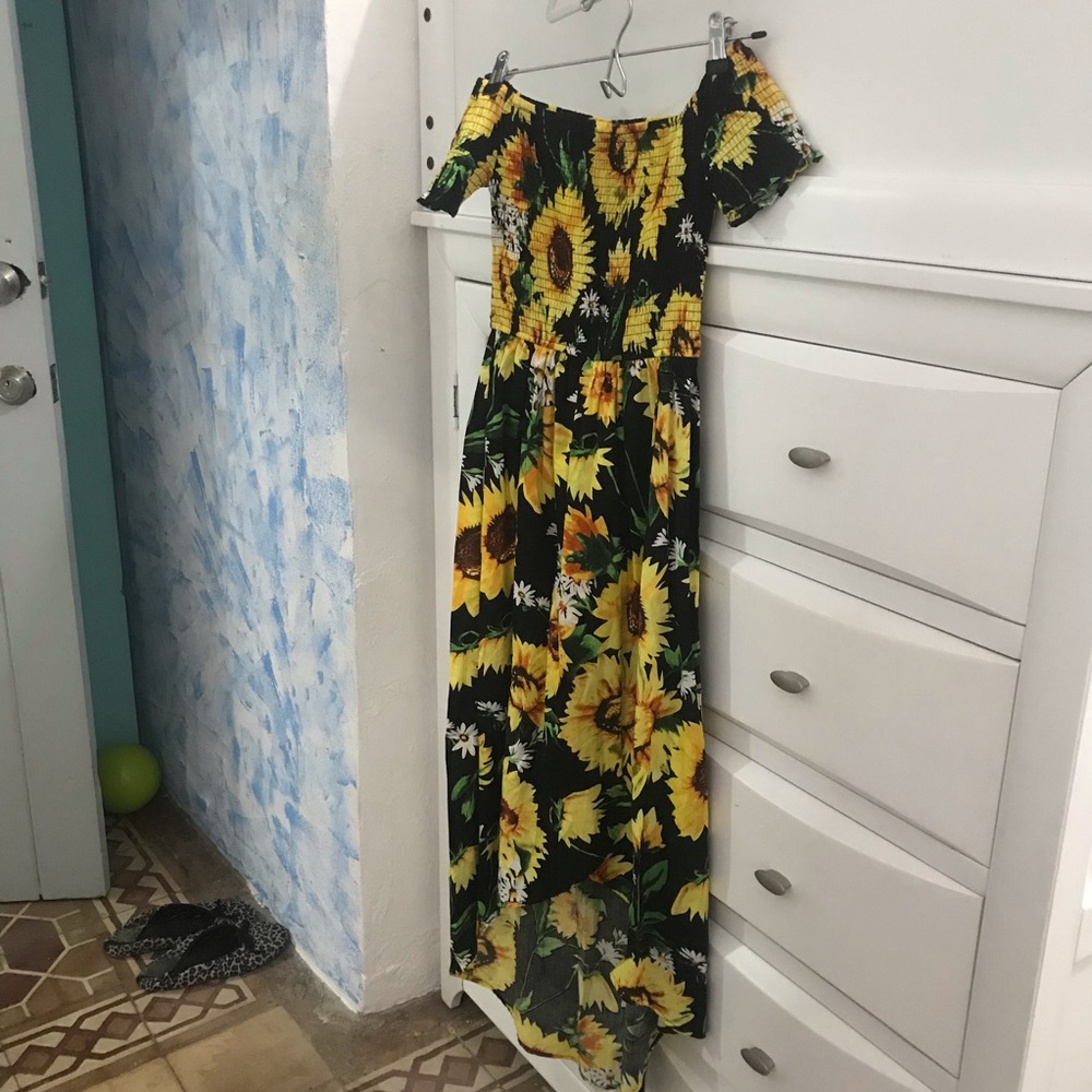 Sunflower cotton dress